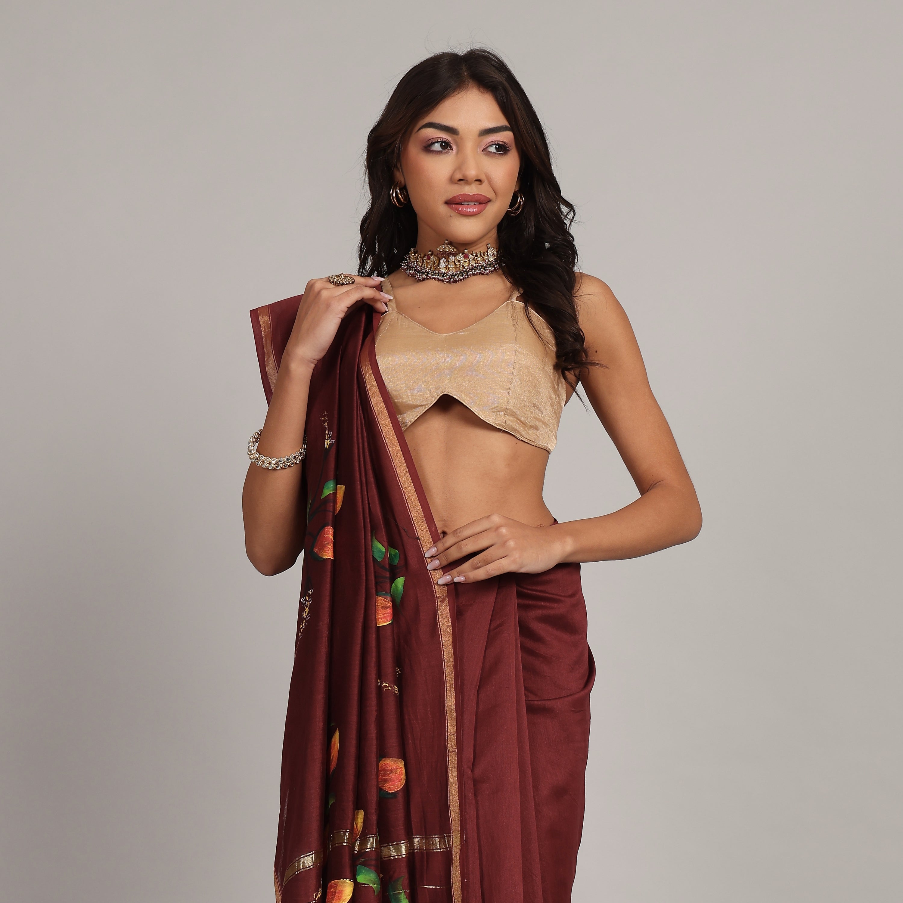Hand Painted Sarees
