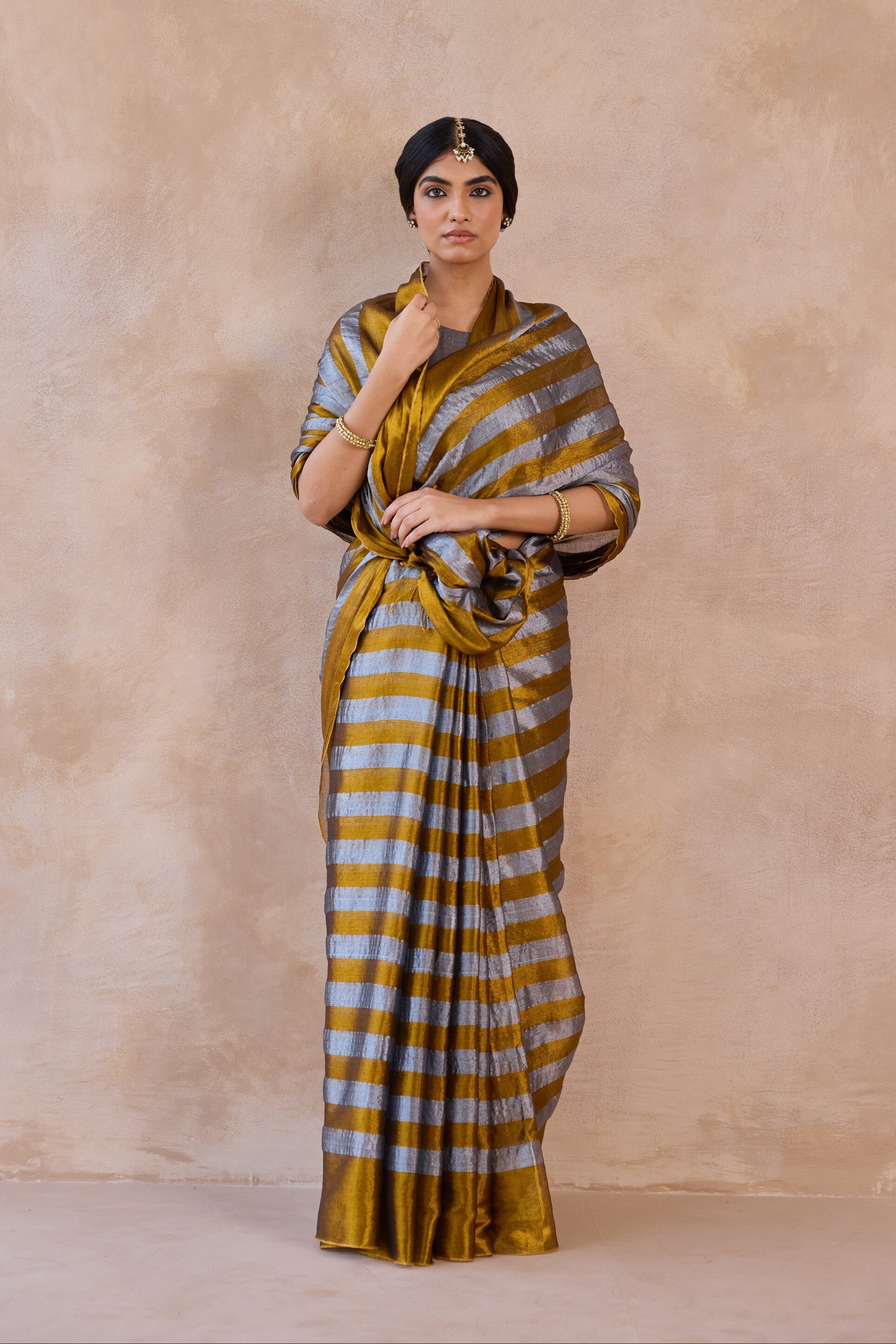 Sona Chandi Tissue Handwoven Saree