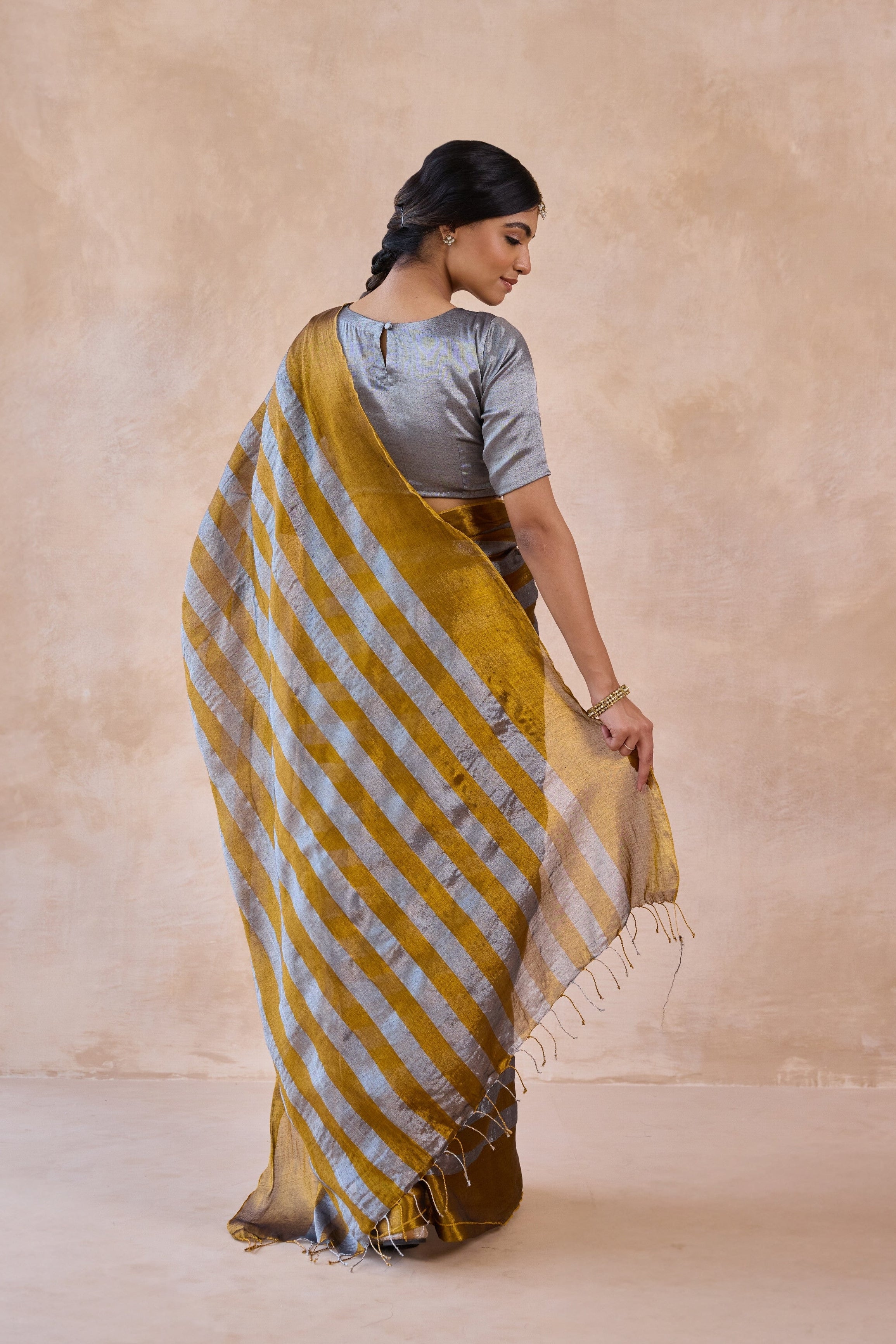 Sona Chandi Tissue Handwoven Saree