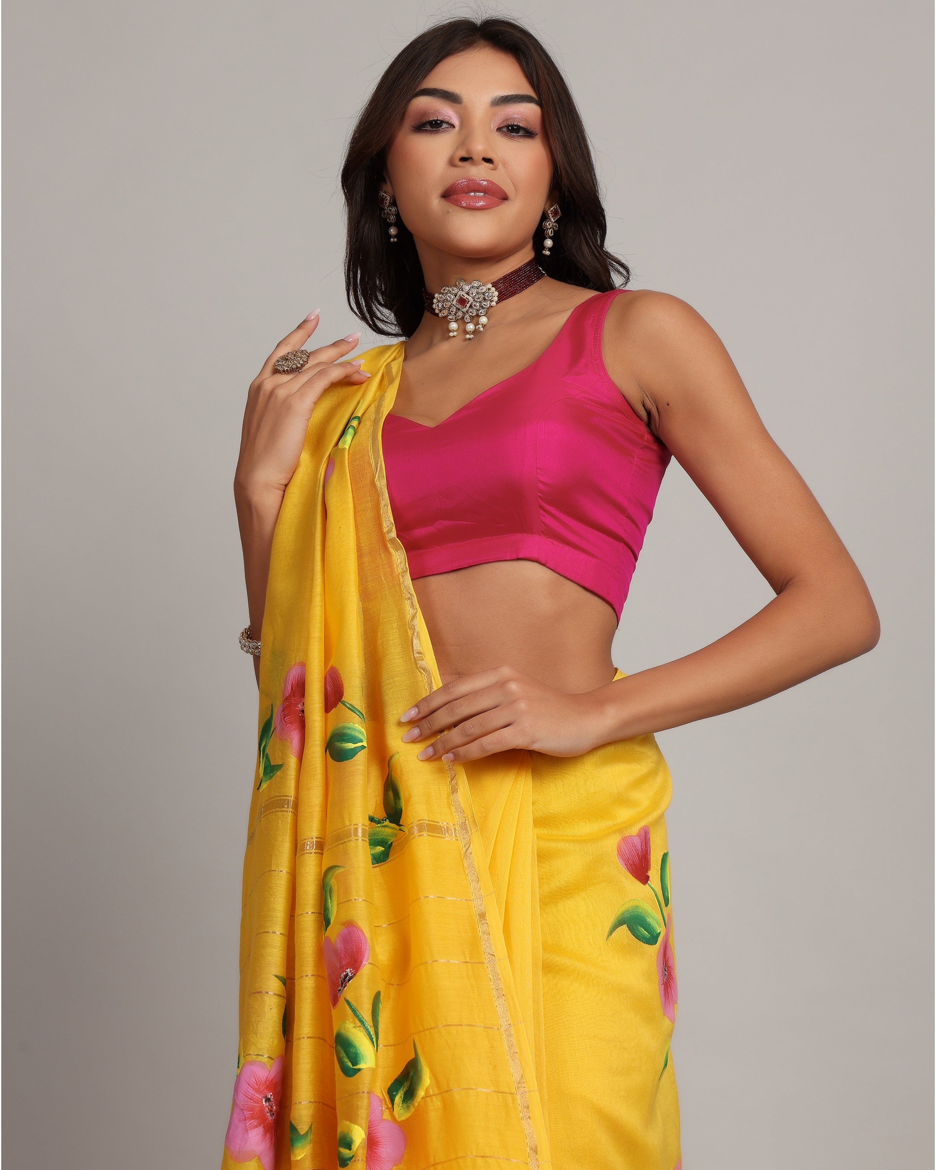 Sunkissed Yellow Chanderi Saree